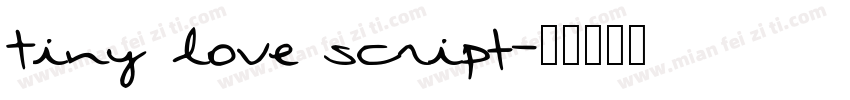 Tiny Love script字体转换
